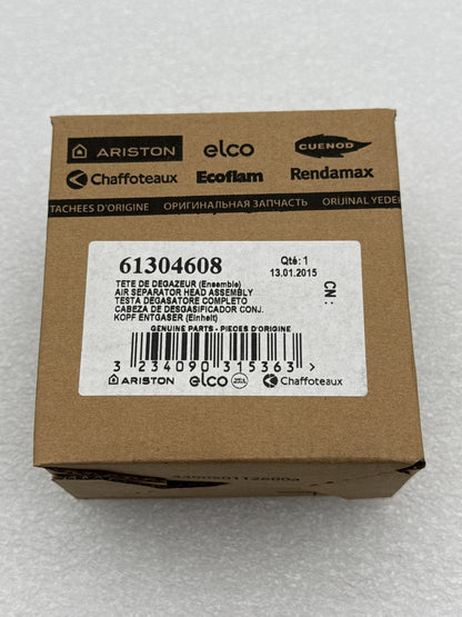 Ensemble Tête de Dégazeur Ariston Chaffoteaux 61304608 - KLR Automation