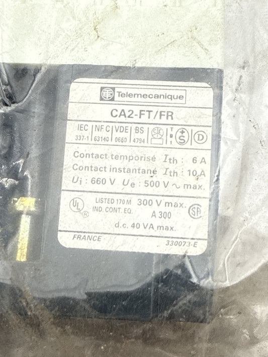 Contrôleur Telemecanique CA2 - FT/FR 24V 10A temporisé contact instantané - KLR Automation