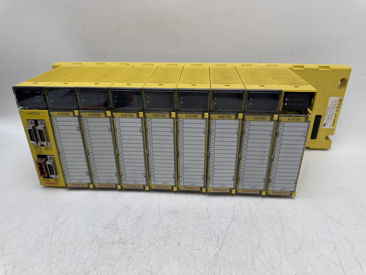 FANUC AIF01A SLOT 10 RACK + AID16D + A0D16D — Occasion