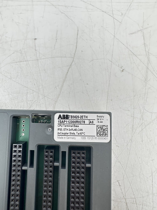 ABB TB5620-2ETH 1SAP112300R0278 CPU Terminal Base — Occasion