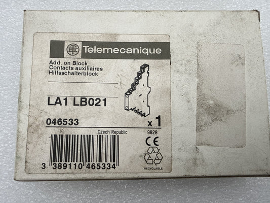 Bloc de contacts auxiliaires LA1 LB021 Telemecanique Neuf - KLR Automation