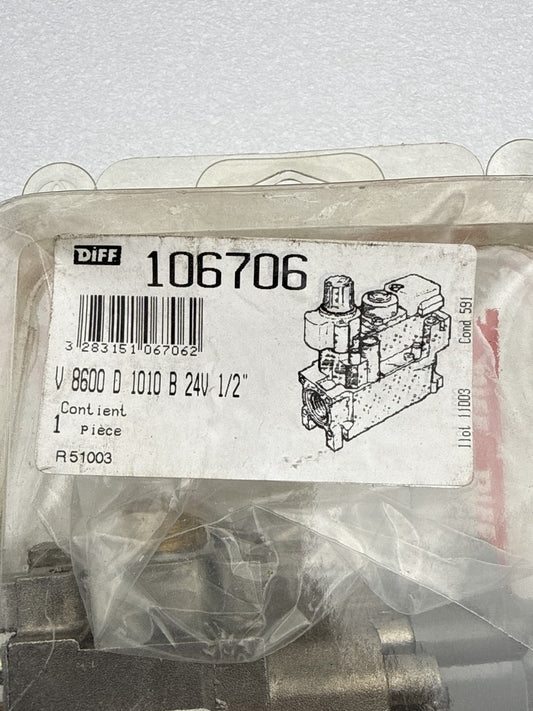 Vanne Honeywell V8600D 1010 B 24V 1/2" pour équipement CVC - KLR Automation