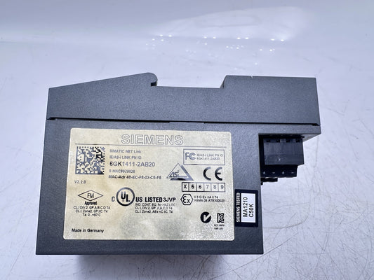 Siemens 6GK1411-2AB20 SIMATIC NET Link IE/AS-i Link PN IO x1pc — Occasion