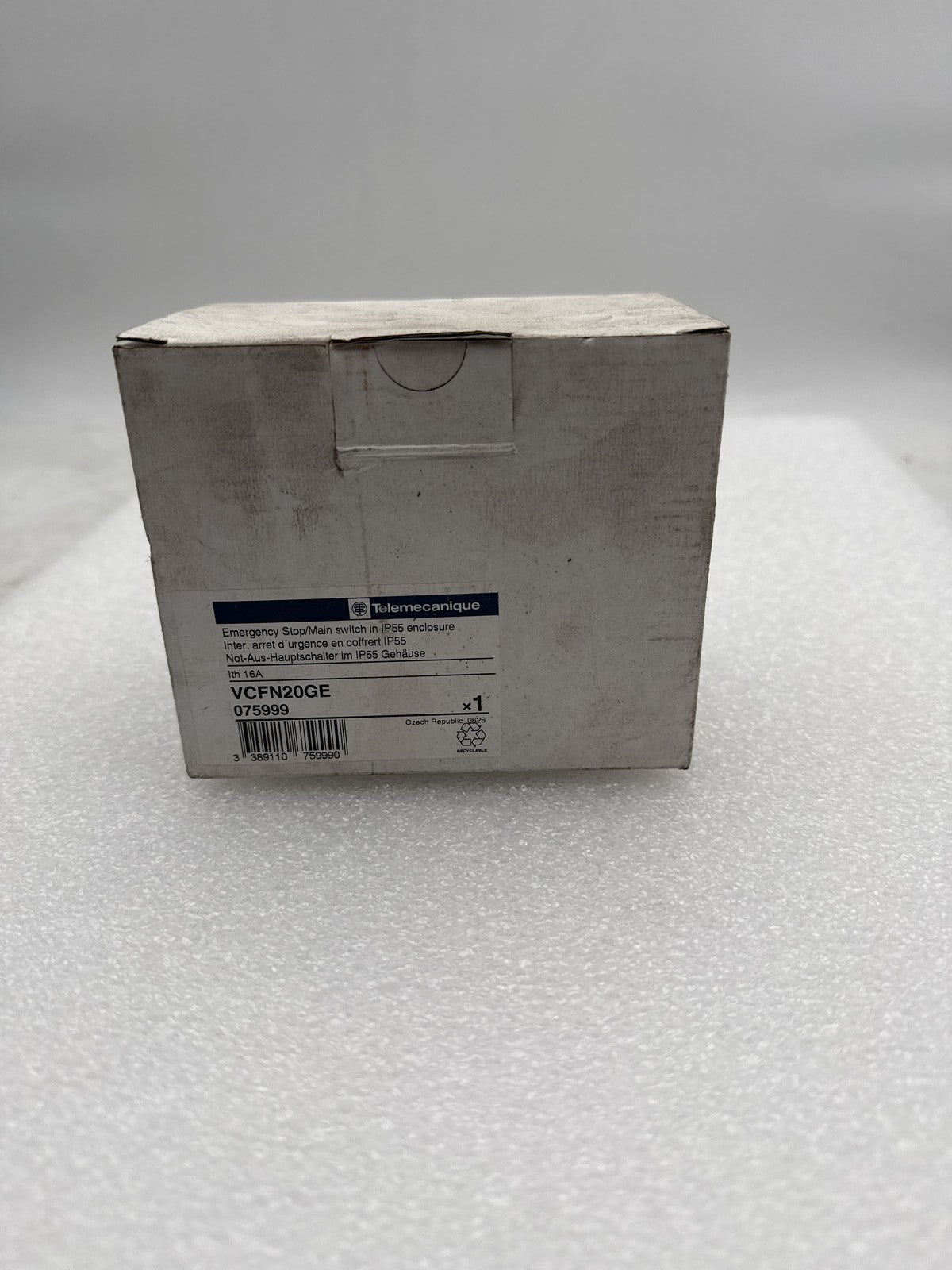 Interrupteur d'arrêt d'urgence Telemecanique VCFN20GE étanche IP55 - KLR Automation