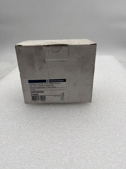 Interrupteur d'arrêt d'urgence Telemecanique VCFN20GE étanche IP55 - KLR Automation