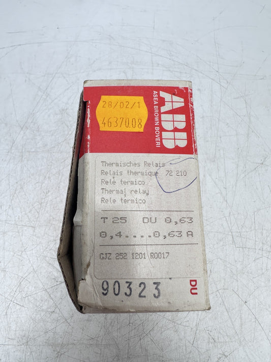 ABB GJZ 252 1201 R0017 Thermal Relay — Neuf : autre (voir les détails)