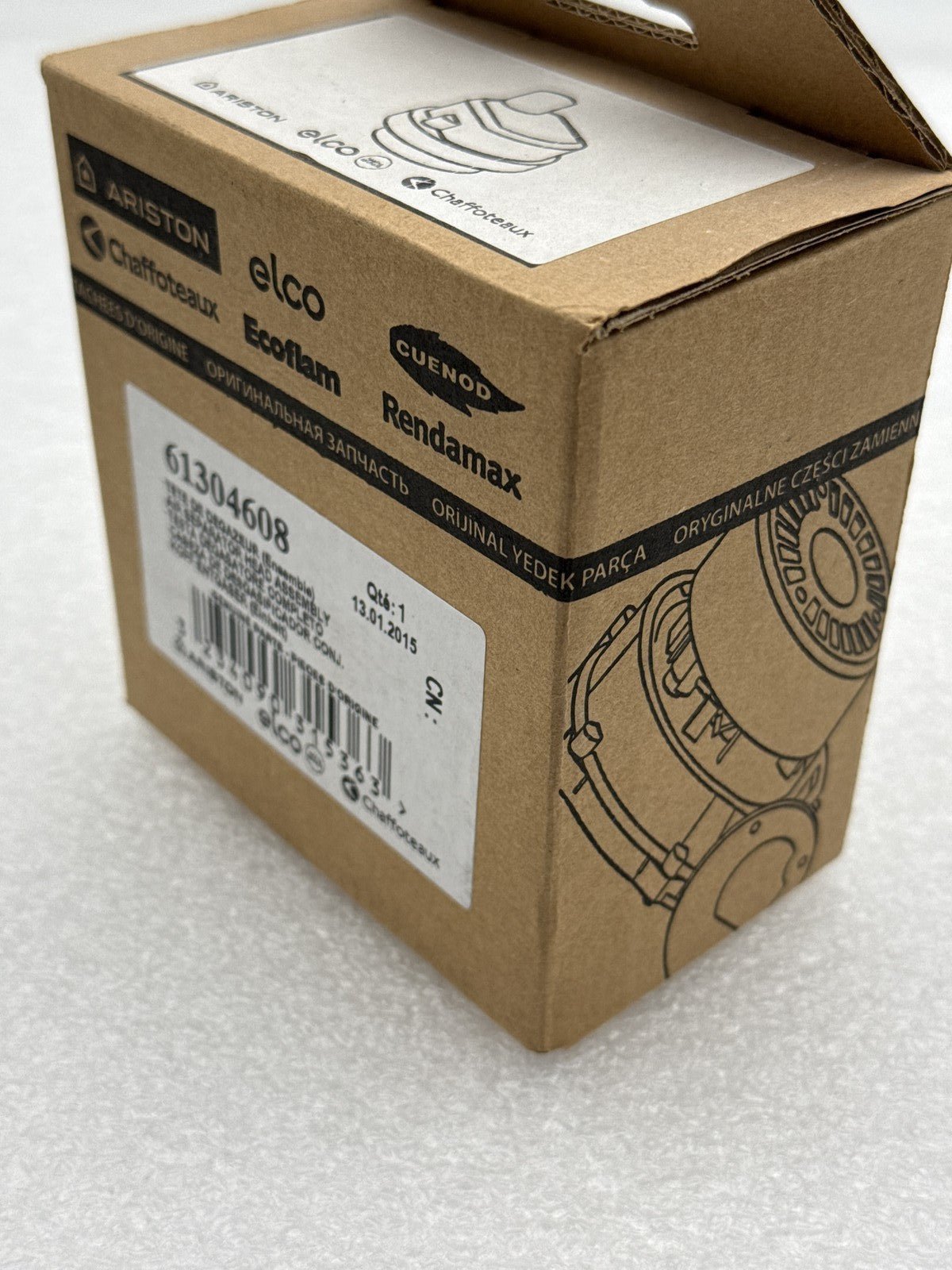 Ensemble Tête de Dégazeur Ariston Chaffoteaux 61304608 - KLR Automation