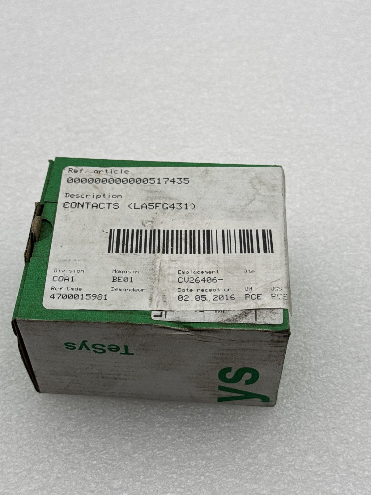 Contacts LASFG431 pour équipements électriques professionnels - KLR Automation