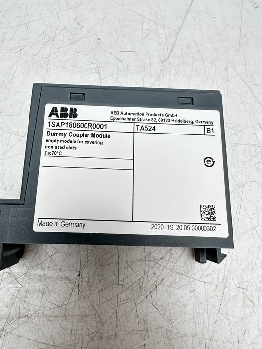 ABB 1SAP180600R0001 TA524 Dummy Coupler Module — Occasion