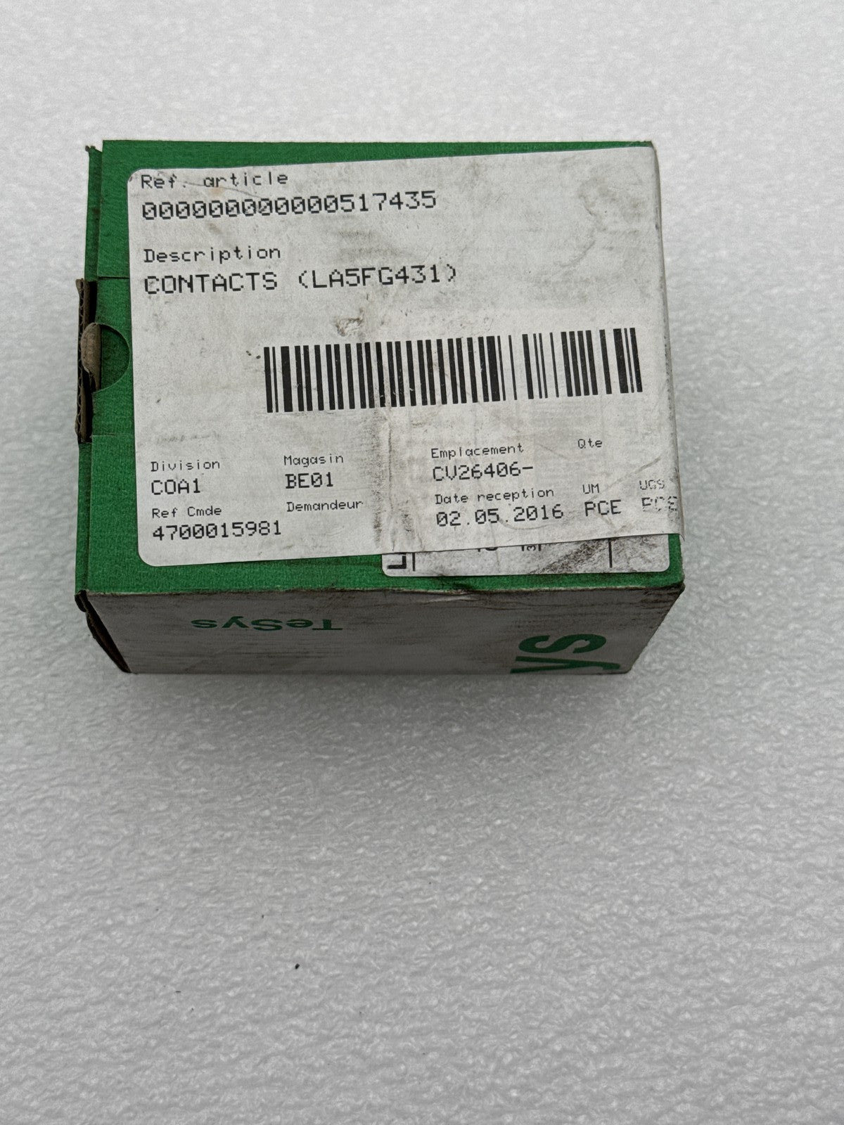Contacts LASFG431 pour équipements électriques professionnels - KLR Automation