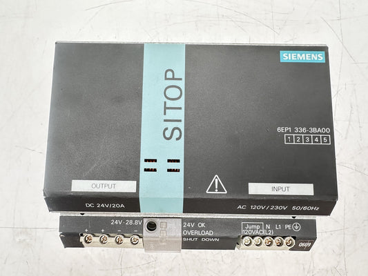 SIEMENS 6EP1336-3BA00 SITOP modular 20A 1/2 ph Power Supply — Occasion