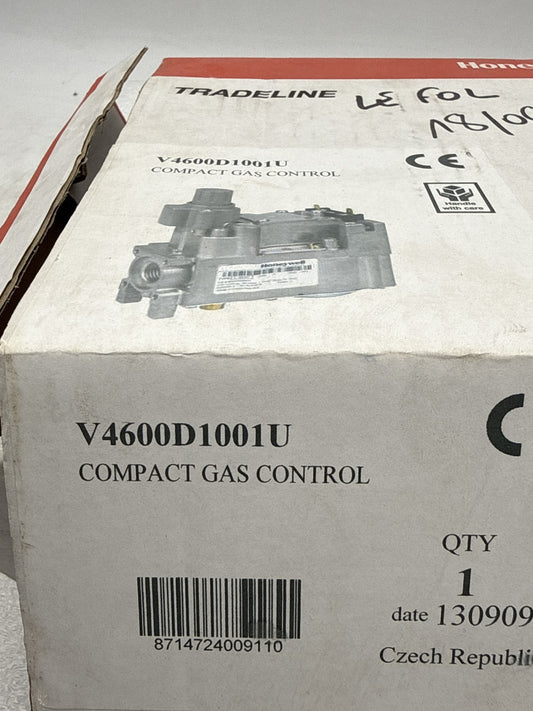 Contrôleur de Gaz Compact Honeywell V4600D1001U Neuf - KLR Automation