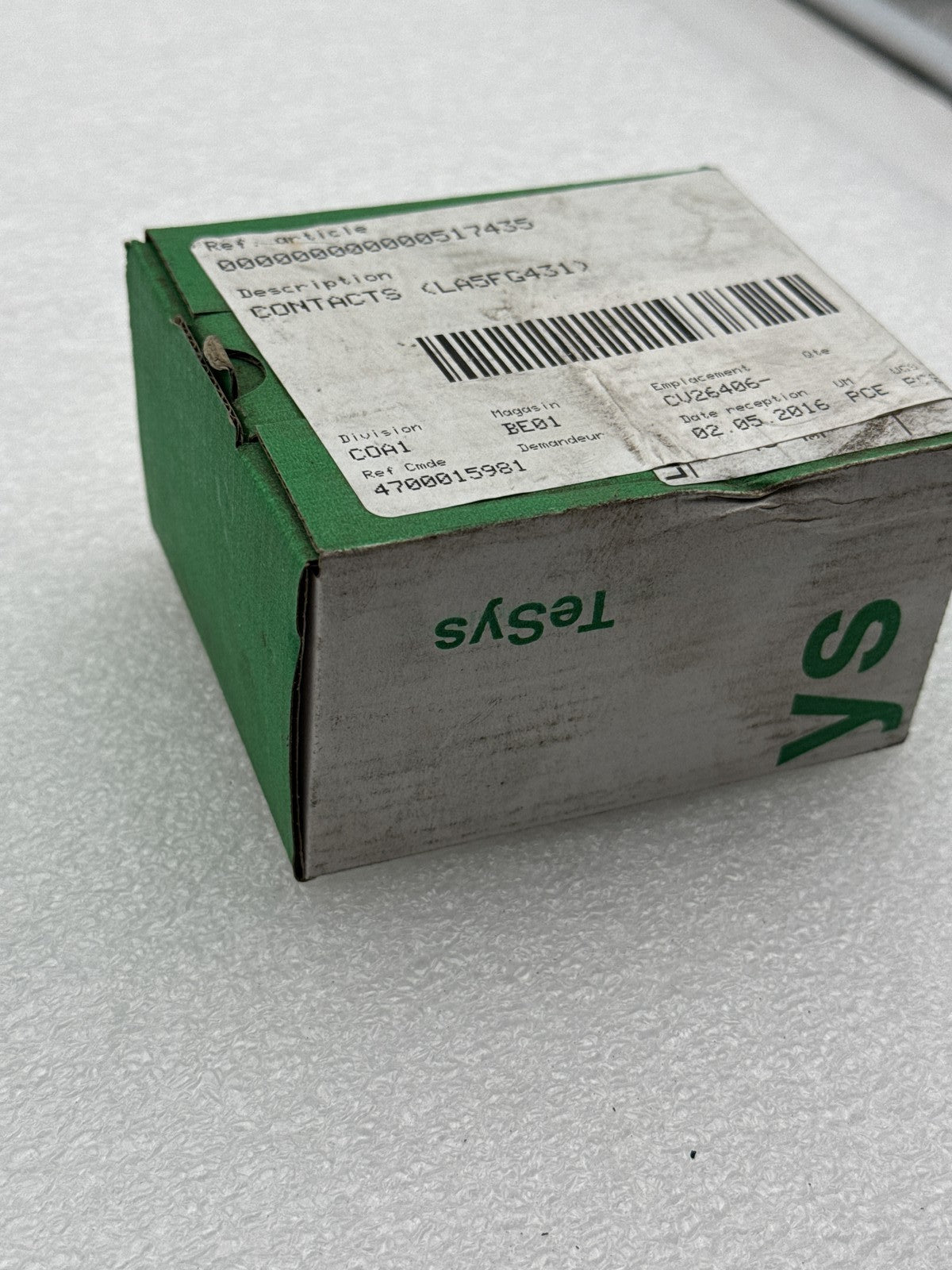 Contacts LASFG431 pour équipements électriques professionnels - KLR Automation