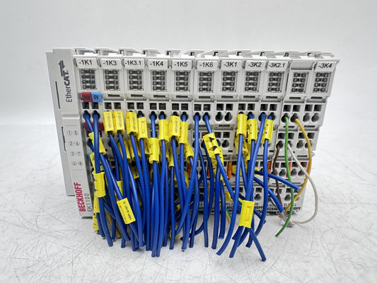Beckhoff EK1100 + 10 MODULES EL1018 / EL9110 / EL2008 / EL6021 / EL5152 — Occasion